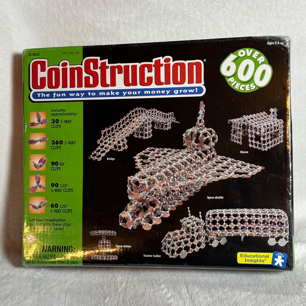 COINSTRUCTION Coin Construction Set‎ 600pc SPACE SHUTTLE Tractor Trailer NEW